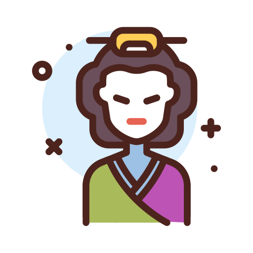 geisha Darius Dan Lineal Color icona