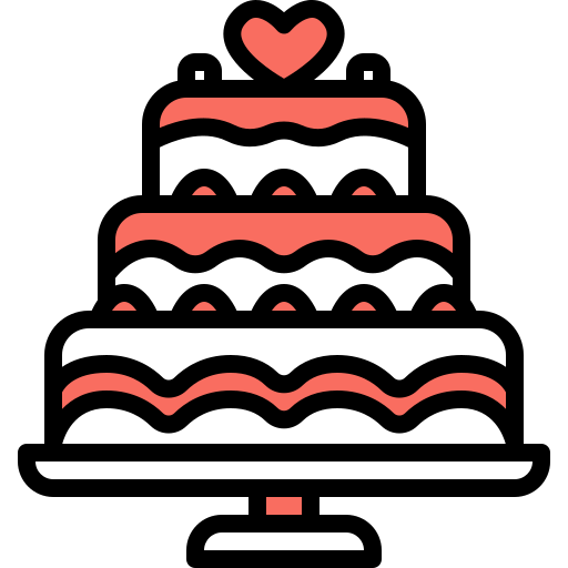 pastel de bodas Generic Fill & Lineal icono