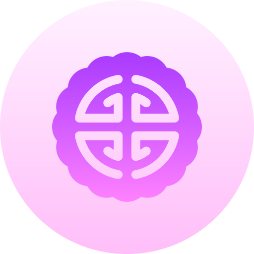 księżycowe ciasto Basic Gradient Circular ikona
