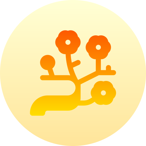 벚꽃 Basic Gradient Circular icon