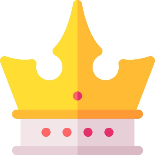 Crown Basic Rounded Flat icon