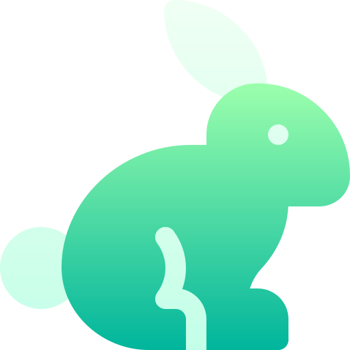 Кролик Basic Gradient Gradient иконка