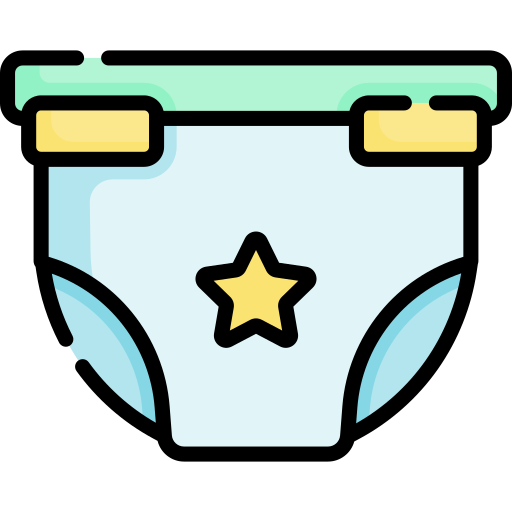 Baby diaper Special Lineal color icon