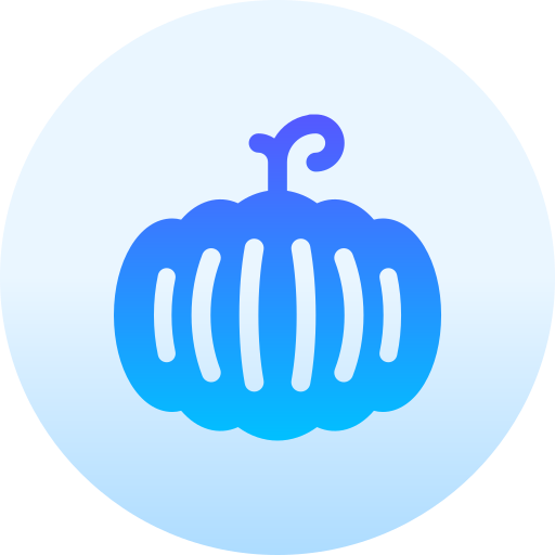 かぼちゃ Basic Gradient Circular icon