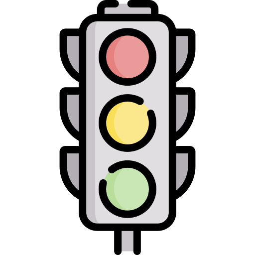 semáforo Special Lineal color icono