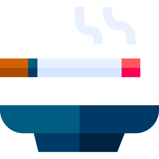 fumeur Basic Straight Flat Icône