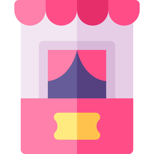 Ticket box Basic Rounded Flat icon