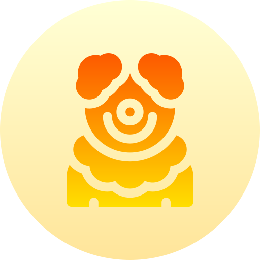 Clown Basic Gradient Circular icon