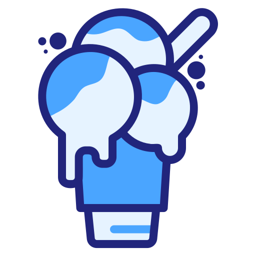 Ice cream Generic Blue icon