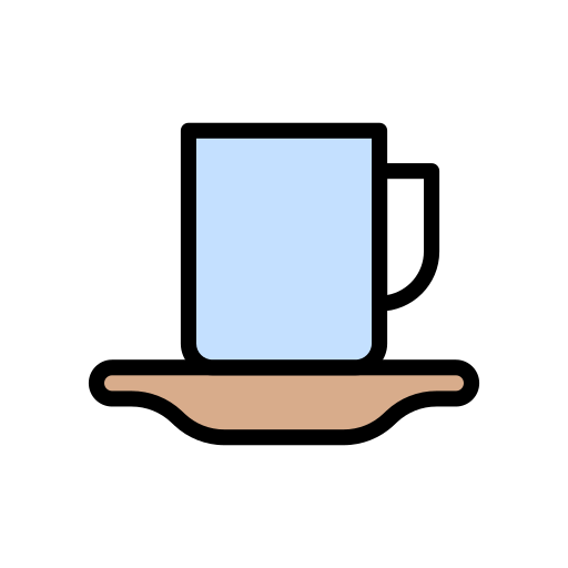 filiżanka kawy Vector Stall Lineal Color ikona