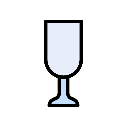 Glass of water Vector Stall Lineal Color icon