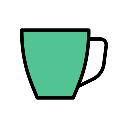 Cup Vector Stall Lineal Color icon