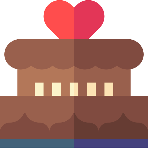 Wedding cake Basic Straight Flat icon