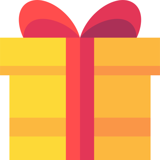 Gift box Basic Straight Flat icon