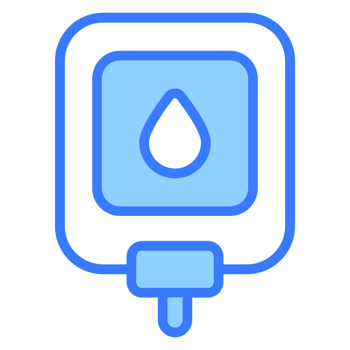 Blood bag Generic Blue icon