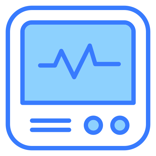 ECG monitor Generic Blue icon