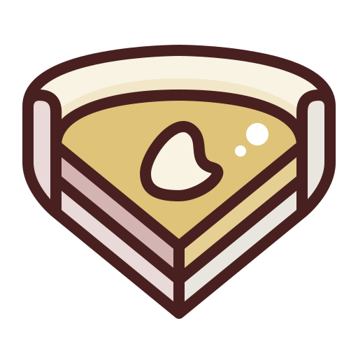 torta di zucca Generic Outline Color icona