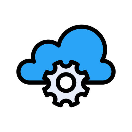 Cloud data Vector Stall Lineal Color icon