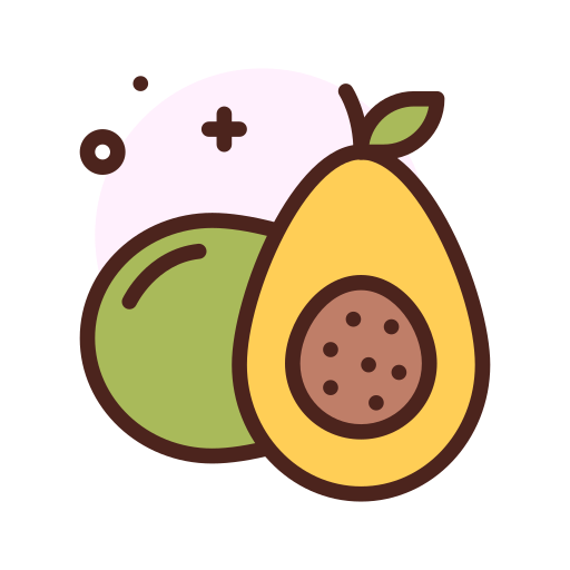 avocado Darius Dan Lineal Color icon