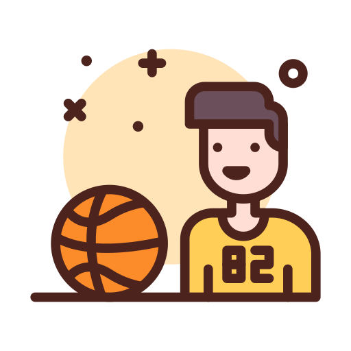 Баскетбол Darius Dan Lineal Color иконка