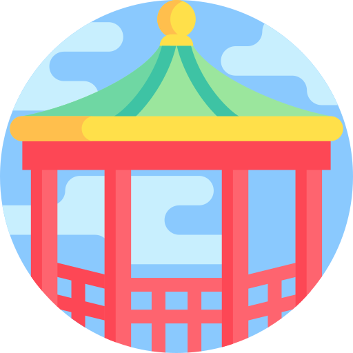 Pavilion Detailed Flat Circular Flat icon