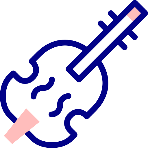 violine Detailed Mixed Lineal color icon