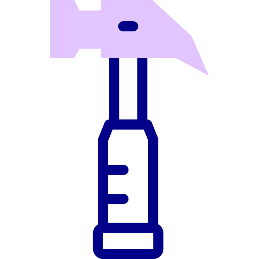 martillo Detailed Mixed Lineal color icono