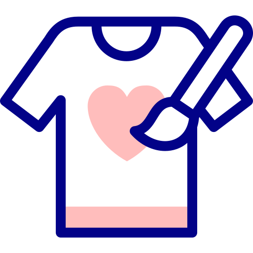 티셔츠 Detailed Mixed Lineal color icon