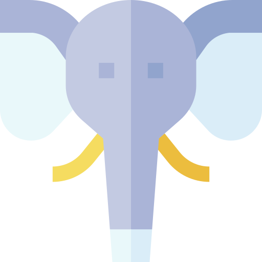 코끼리 Basic Straight Flat icon