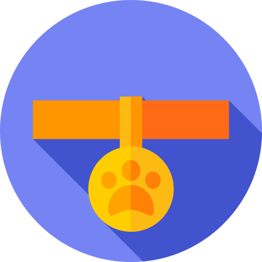halsband Flat Circular Flat icon