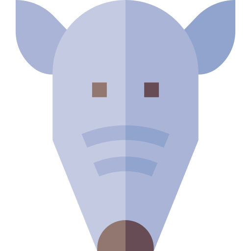 oso hormiguero Basic Straight Flat icono