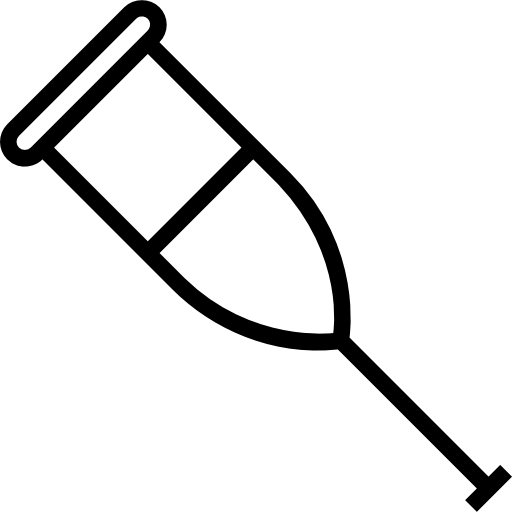 Crutch Prosymbols Lineal icon