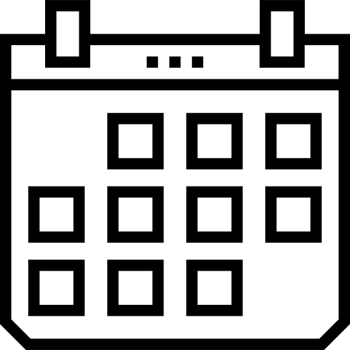kalendarz Prosymbols Lineal ikona