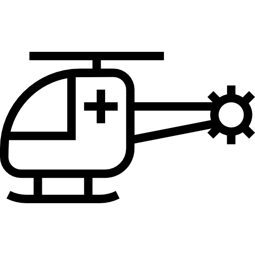 Śmigłowiec Prosymbols Lineal ikona
