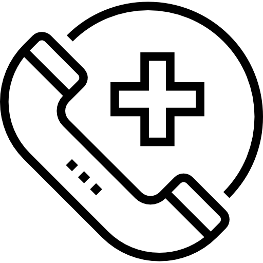 noodoproep Prosymbols Lineal icoon