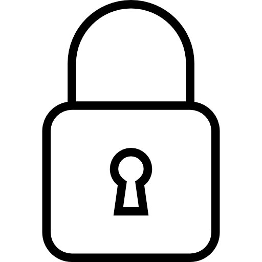 ロック Prosymbols Lineal icon