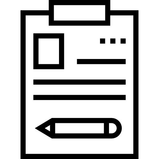 klembord Prosymbols Lineal icoon