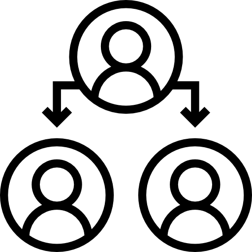 hiërarchische structuur Prosymbols Lineal icoon