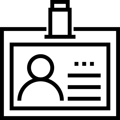 carte d'identité Prosymbols Lineal Icône