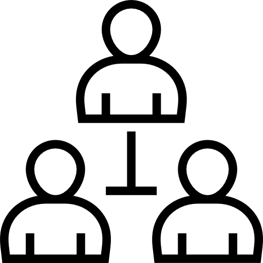 계층 구조 Prosymbols Lineal icon