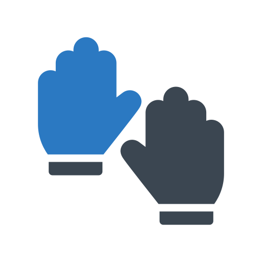 Hand gloves Generic Blue icon