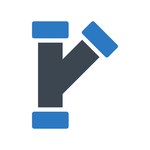 Pipe Generic Blue icon