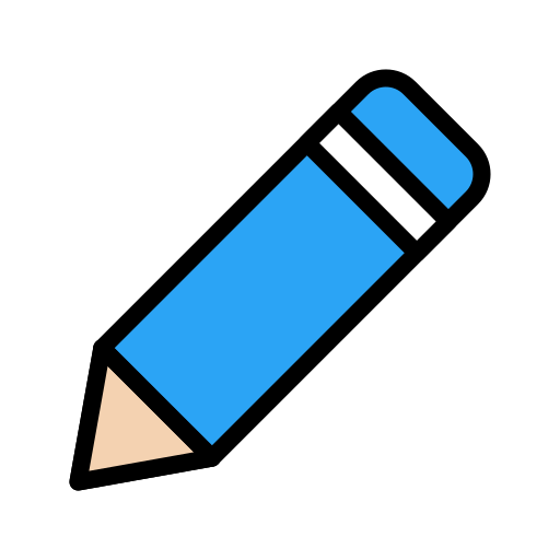 연필 Vector Stall Lineal Color icon