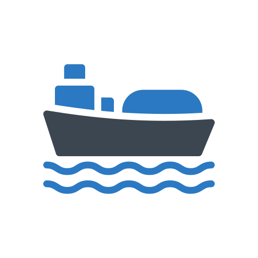 コンテナ船 Generic Blue icon