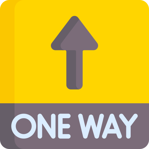 One way Special Flat icon