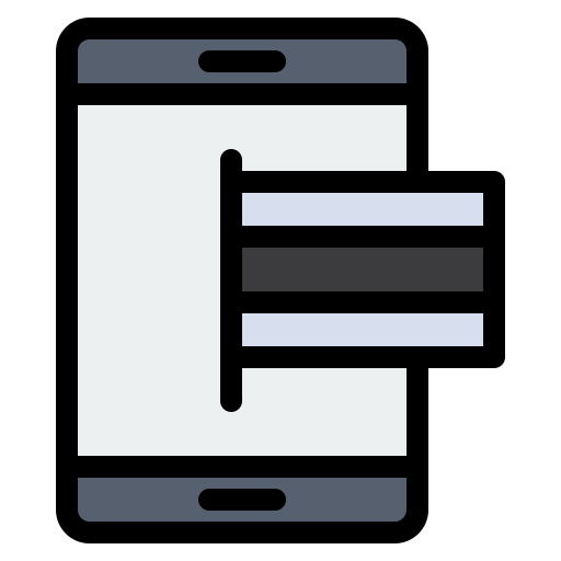 paiement mobile Generic Outline Color Icône