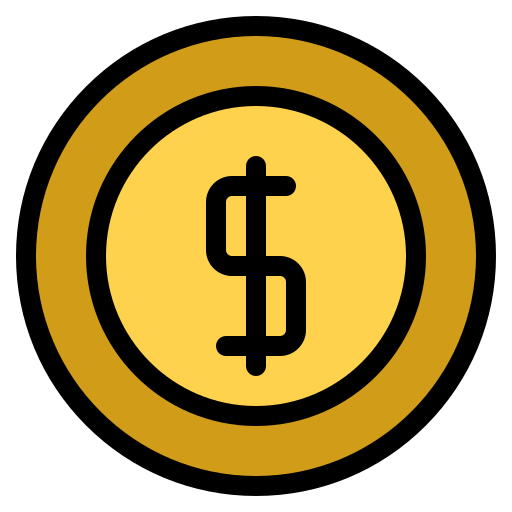 moneta Generic Outline Color ikona