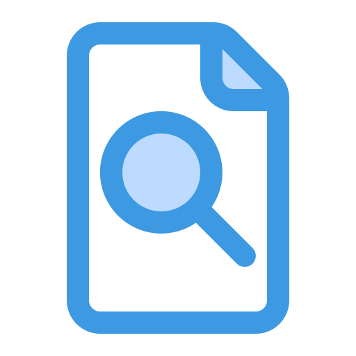 Search file Generic Blue icon