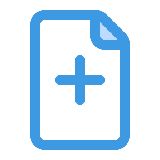 New document Generic Blue icon