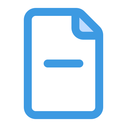 파일 삭제 Generic Blue icon